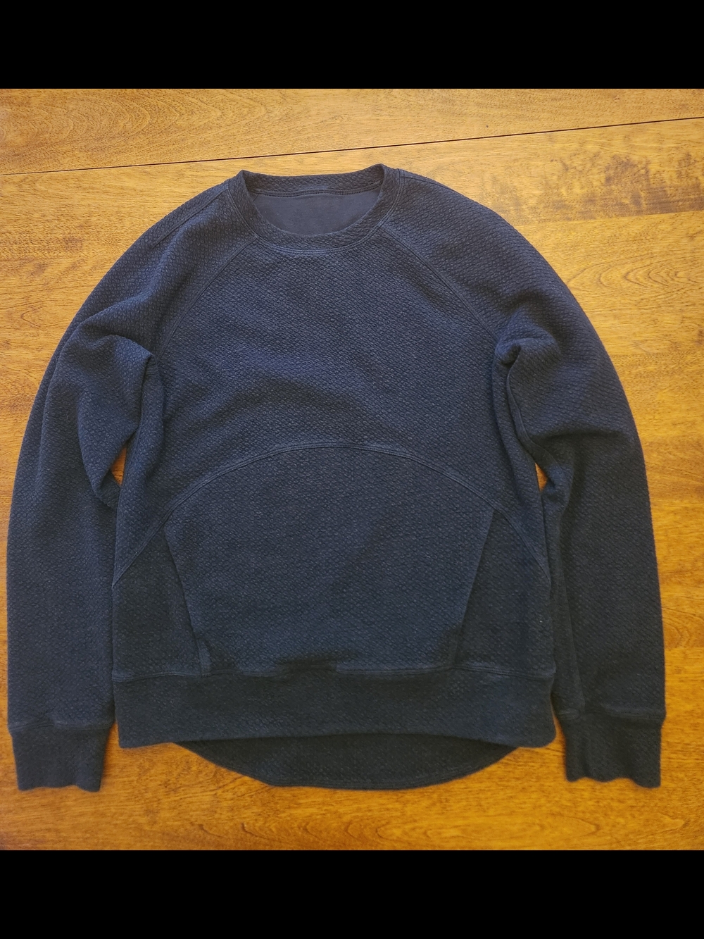 Lululemon Heathered Black At Ease Crewneck Mens Size Small Normcore Fisherman
